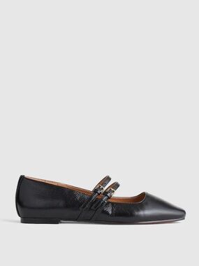 Madewell Greta Black Double-Strap Ballet Flat - sz 8.5